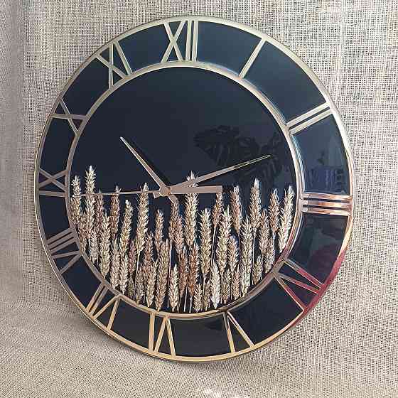 Годинник настінний 50 см з епоксидної смоли ручної роботи Дніпро