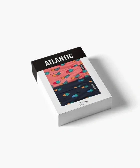 Чоловічі боксери Atlantic, 100% бавовна. Набір 2 шт. 2MBH-005 Київ - фото 4