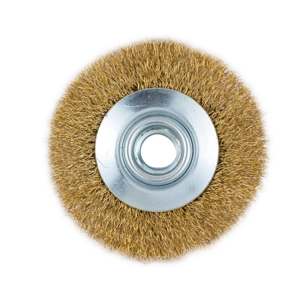 Grad Щетка проволочная конусообразная Ø75мм М14×2мм (латунированная) GRAD (9035075) Коломия - фото 2