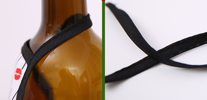 Декор на пляшку новорічний фартух 20 на 15 см різнобарвний Київ - фото 4