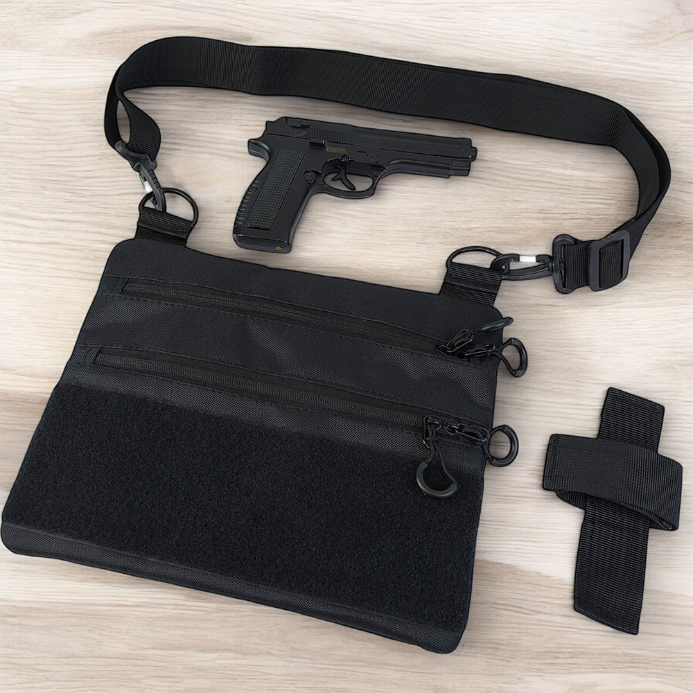 Сумка через плече військова, Чоловіча тактична сумка барсетка Чоловіча тактична з кордури QK-35 Львів - фото 4