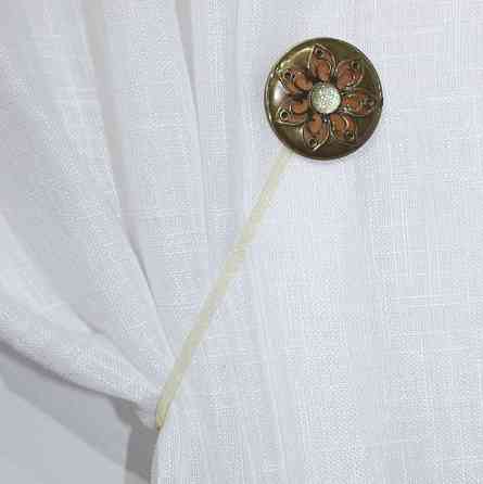 Магніти для штор і гардин (173м) Карпати набір 2 шт Коричневий з бронзовим (81-084) Київ