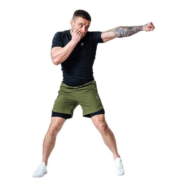 Компресійні шорти для RDX MMA T16 2-в-1 GREN/BLACK-XL Каменское - изображение 5
