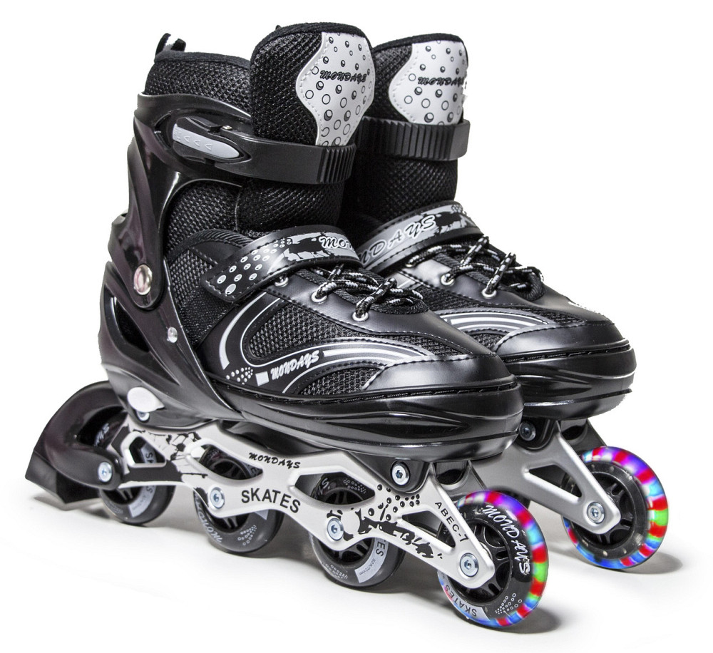 Розсувні ролики для дорослих з PU колесами Happy. Чорний. Розмір 43-46 Одеса - фото 1