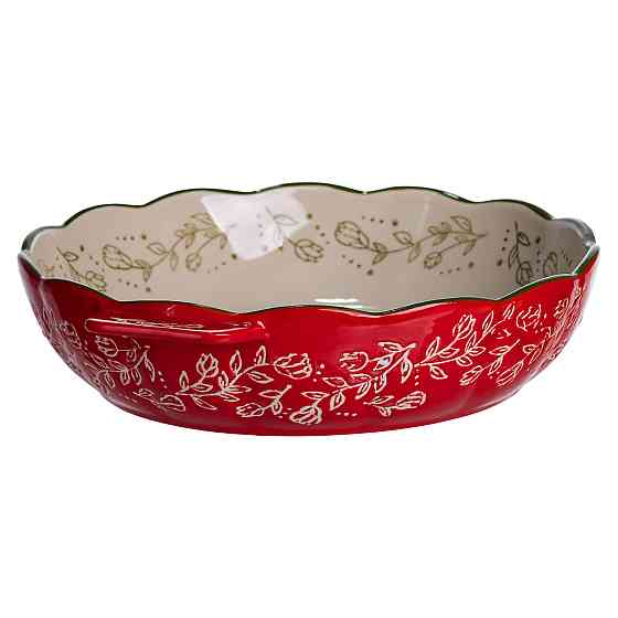 Yiwu Форма для запікання Vintage Ø25 (см) кругла з ручками Червона HM04-07 Коломия