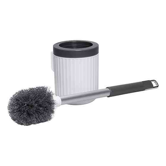 Ершик для туалету з підставкою, сірий Київ