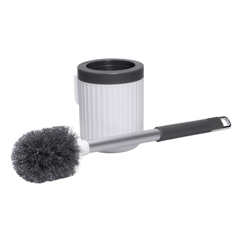 Ершик для туалета с подставкой, серый Киев - изображение 3