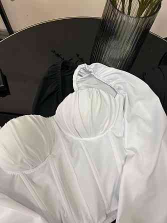 Жіночий базовий топ з імітацією корсета софт Білий, 44/46 Одеса