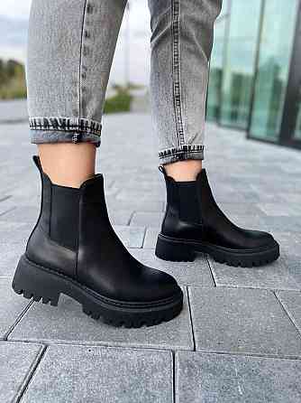 Черевики жіночі GREMMY чорні натуральна шкіра висота 13 см (4805) Коломыя