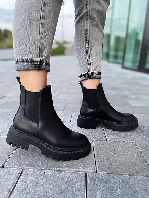 Черевики жіночі GREMMY чорні натуральна шкіра висота 13 см (4805) Коломыя - изображение 4