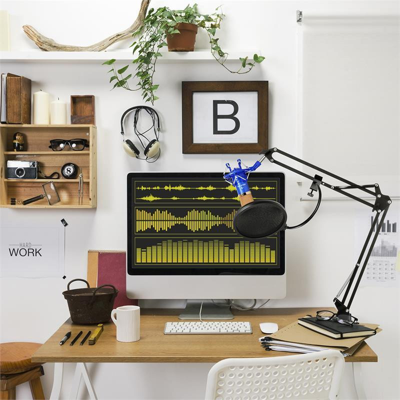 CM001BG Набор микрофонов Конденсаторный микрофон V4 с защитой от поп-музыки Синий (Германия, читать описание) Ровно - изображение 2