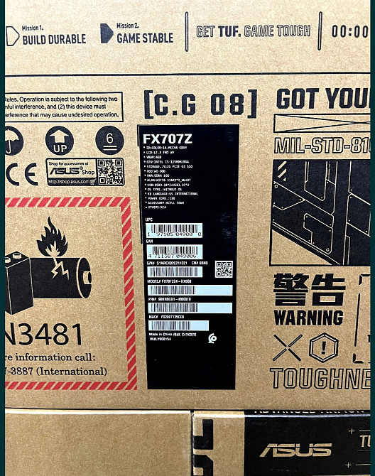 Ноутбук: ASUS TUF Gaming F17 FX 707ZC4 ( FX707ZC4- HX008) Киев - изображение 3