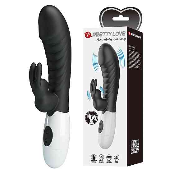 Вибратор - Pretty Love Naughty Bunny Vibrator Black Sex Aura Киев