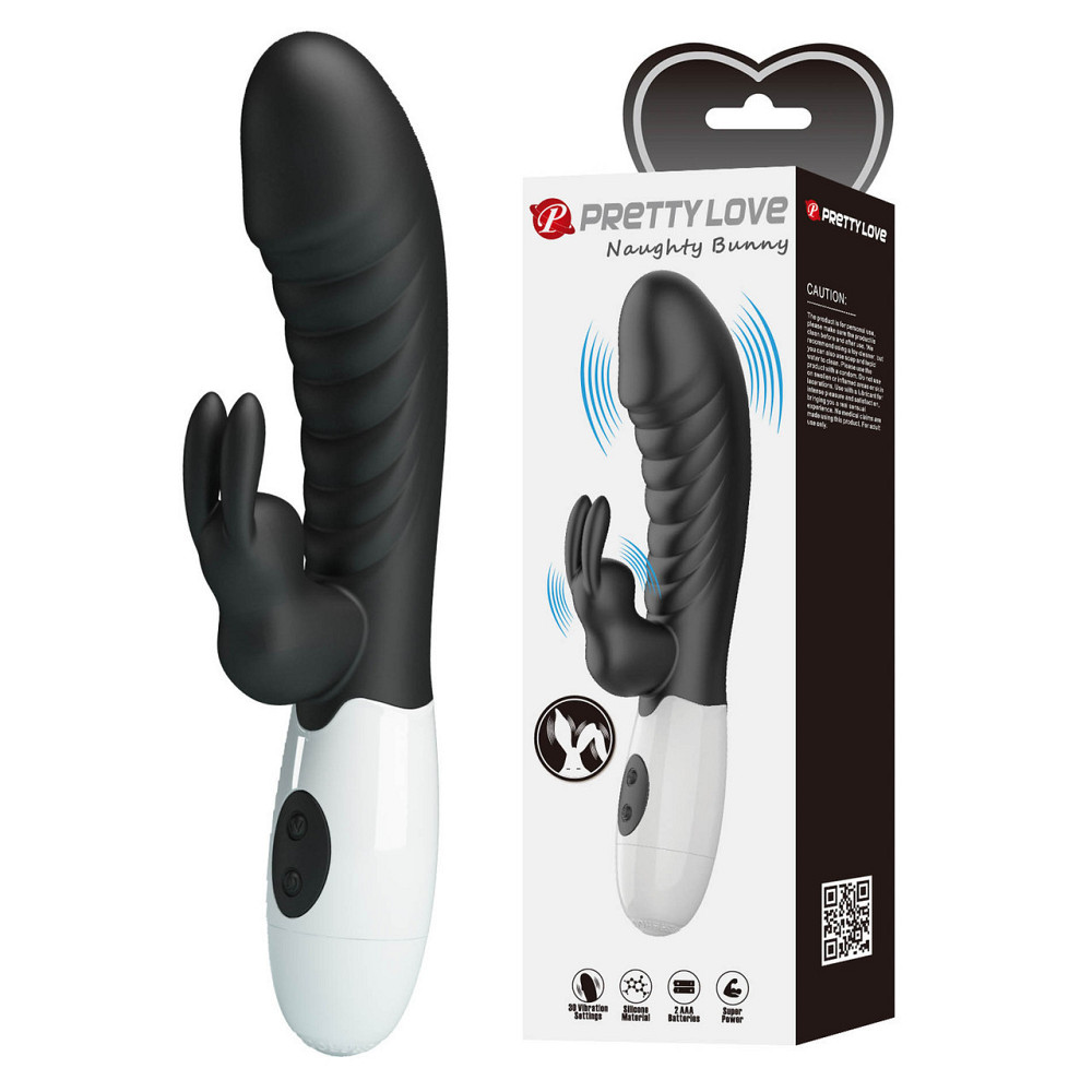 Вибратор - Pretty Love Naughty Bunny Vibrator Black Sex Aura Киев - изображение 1