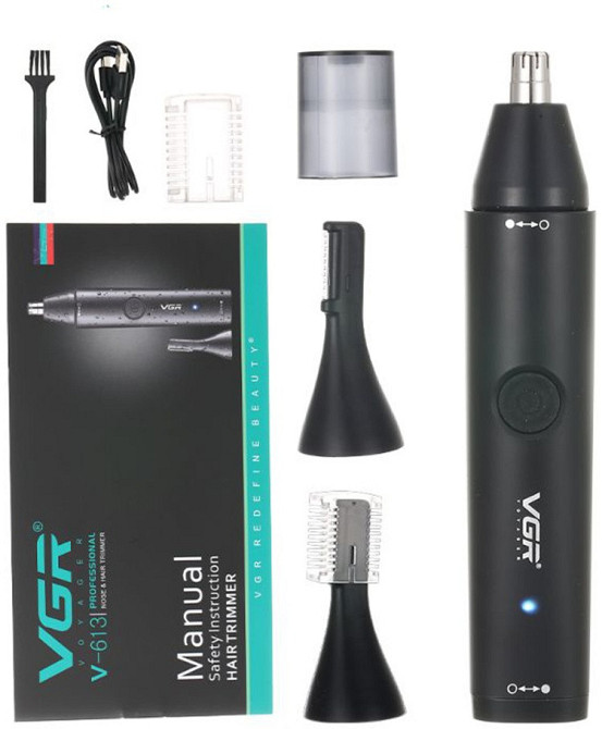 Универсальный аккумуляторный триммер VGR V-613 для стрижки бороды с насадкой и 1,5 ч автономной работы Одесса - изображение 4