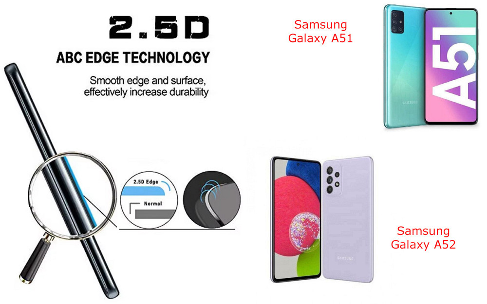 Защитное стекло ArmorGlass для Samsung Galaxy A51, Galaxy A52 – устойчивое к царапинам и ударам Киев - изображение 2