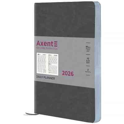 Тижневик Axent датований 2026 Partner City Soft, 145х210, сірий (8821-26-06-A) Вінниця