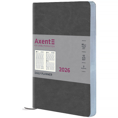 Еженедельник Axent датированный 2026 Partner City Soft, 145х210, серый (8821-26-06-A) Винница - изображение 1