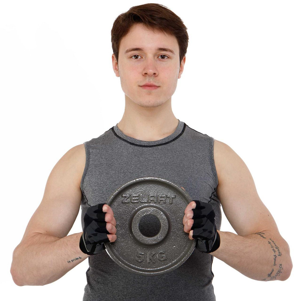 Диск сталевий 5 кг d-52 мм Zelart-7792-5 Київ - фото 8