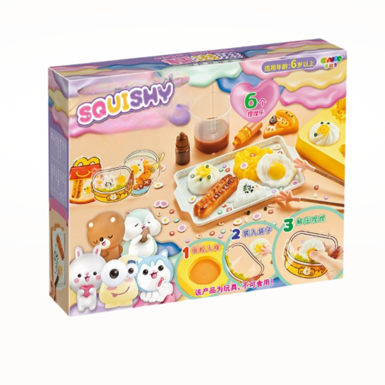 Набір для виготовлення сквишів-антистресів таба лапок, дитячий набір для творчості «Створи сквиш сам» 6 штук Кам'янець-Подільський