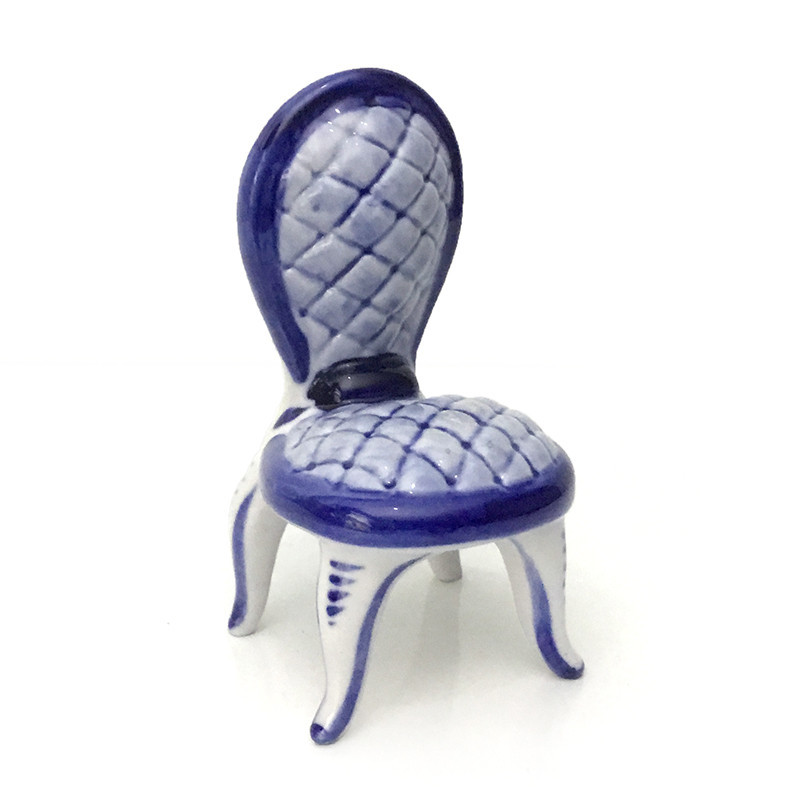 Сувенир керамический Гжель Стул Киев - изображение 1
