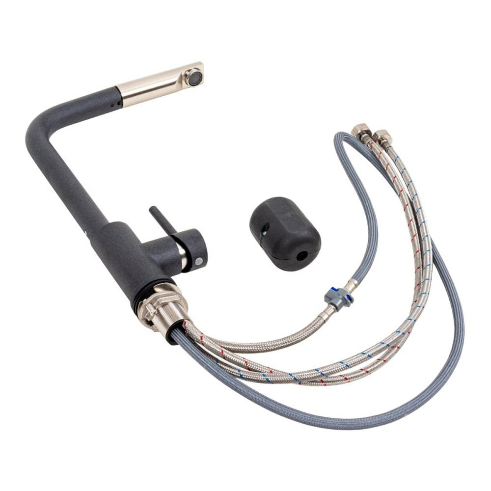 VALESO Кухонний змішувач з висувною лійкою VALESO Q411B Карбон Киев - изображение 2