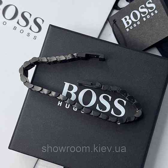 Фірмовий чоловічий браслет BOSS (60035) Київ