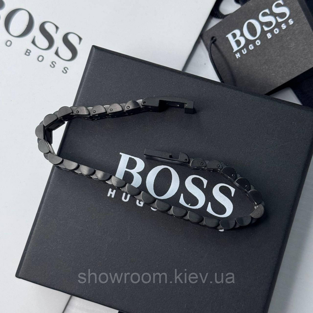Фірмовий чоловічий браслет BOSS (60035) Київ - фото 3