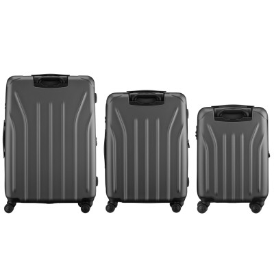 Набор чемоданов Wenger Oryson 3 в 1 (S,M,L) пластик, 4 колеса, сірий (653212) Винница - изображение 4