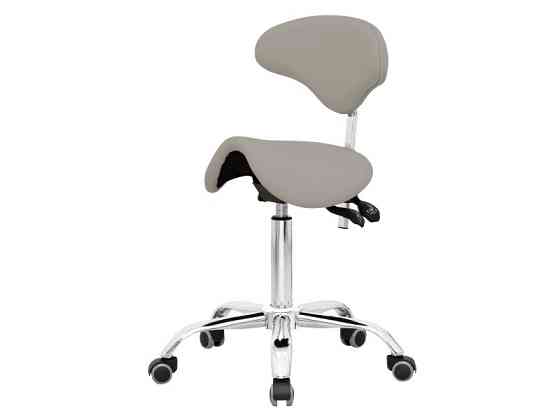 Стілець-сідло для майстра 7015, 4 регулювання, сірий Київ