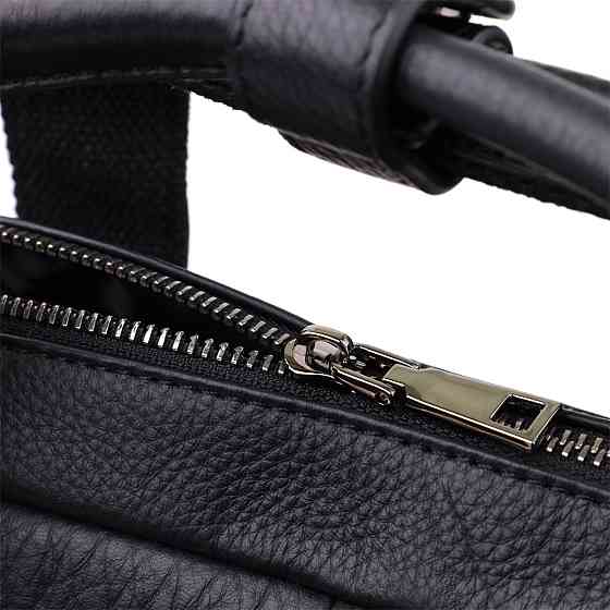 Удобный портфель для мужчин из натуральной кожи Vintage 23042 Черный Киев