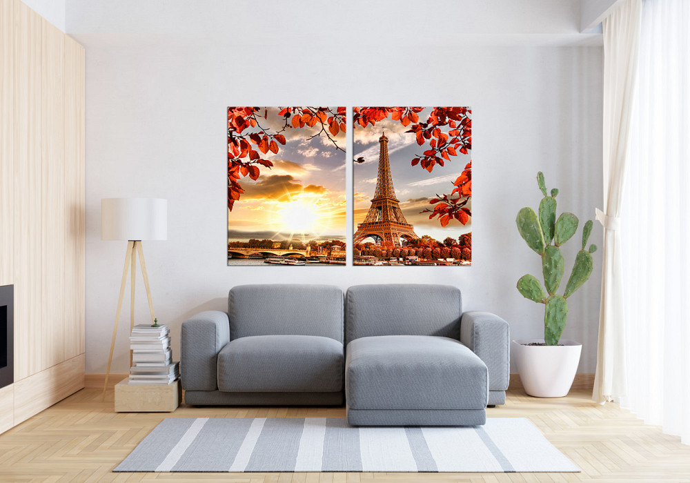 Модульная картина в гостиную / спальню   Париж TLV-2_021 120х170 см Київ - фото 3