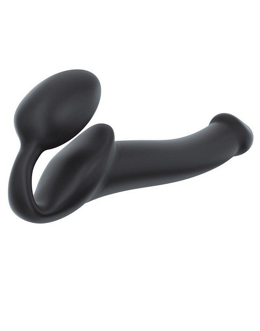Безремневой страпон Strap-On-Me Black M, полностью регулируемый, диаметр 3,3см Sex Aura Киев - изображение 2