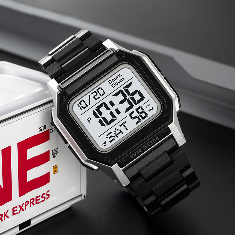 Skmei 2264BKSIWT Black-Silver-White SBR Киев - изображение 5