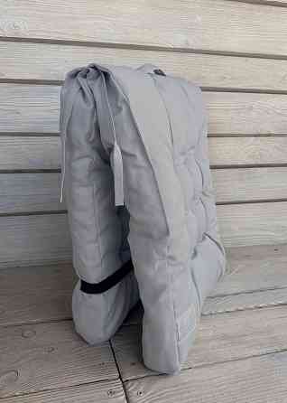 Подушка для стільців (50x120х8 см) подвійна Decorator Sawana колір світло-сірий 84-139 Київ