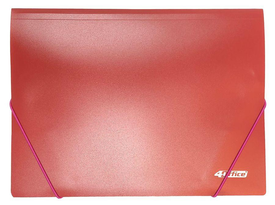 Папка на гумці А4 "4Office" 4-244-01 500 мкн.,PP, черв., шт Київ - фото 1