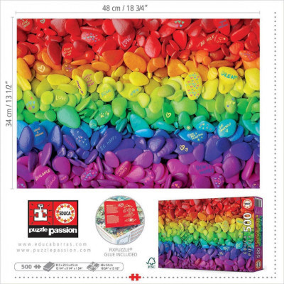 Пазл Educa Кольорові камінці 500 елементів (6337234) Вінниця - фото 3