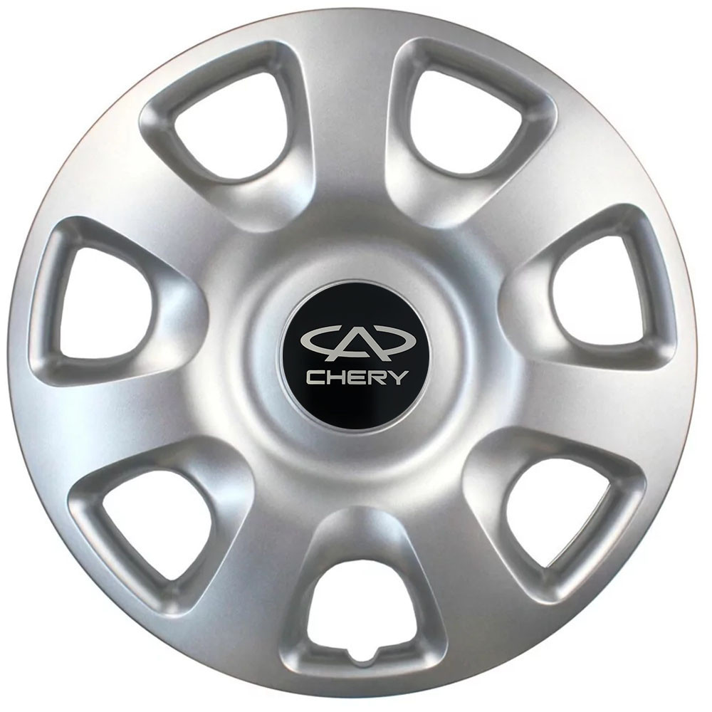 Автомобильные модельные колпаки R15 Chery 336 4шт, SJS, серебряные Киев - изображение 1