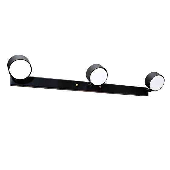 Настінний світильник MSK Electric Copter підсвічування дзеркал на три плафони GX53 NL 80400-3 BK чорний Одеса