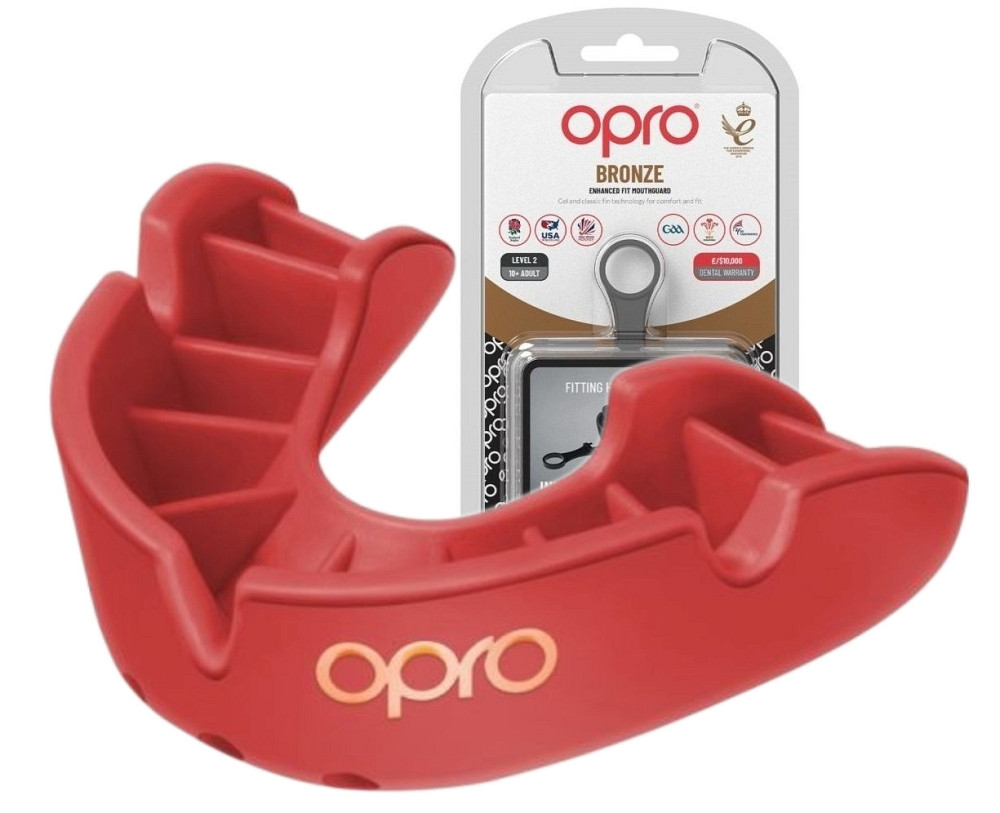 Капа OPRO Bronze доросла (вік 11+) Red (art.102500002) Луцк - изображение 1