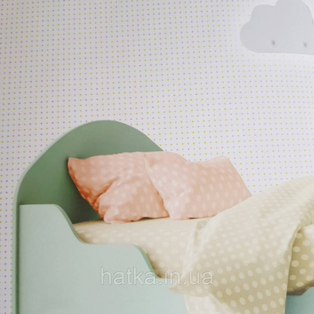 Шпалери вінілові на флізеліні AdaWall Ada Kids метрові дитячі кухлі жовті зелені рожеві на білому Київ - фото 1