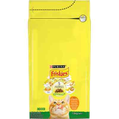 Сухий корм для кішок Purina Friskies Indoor з куркою та овочами 1.5 кг (7613031341887) Вінниця