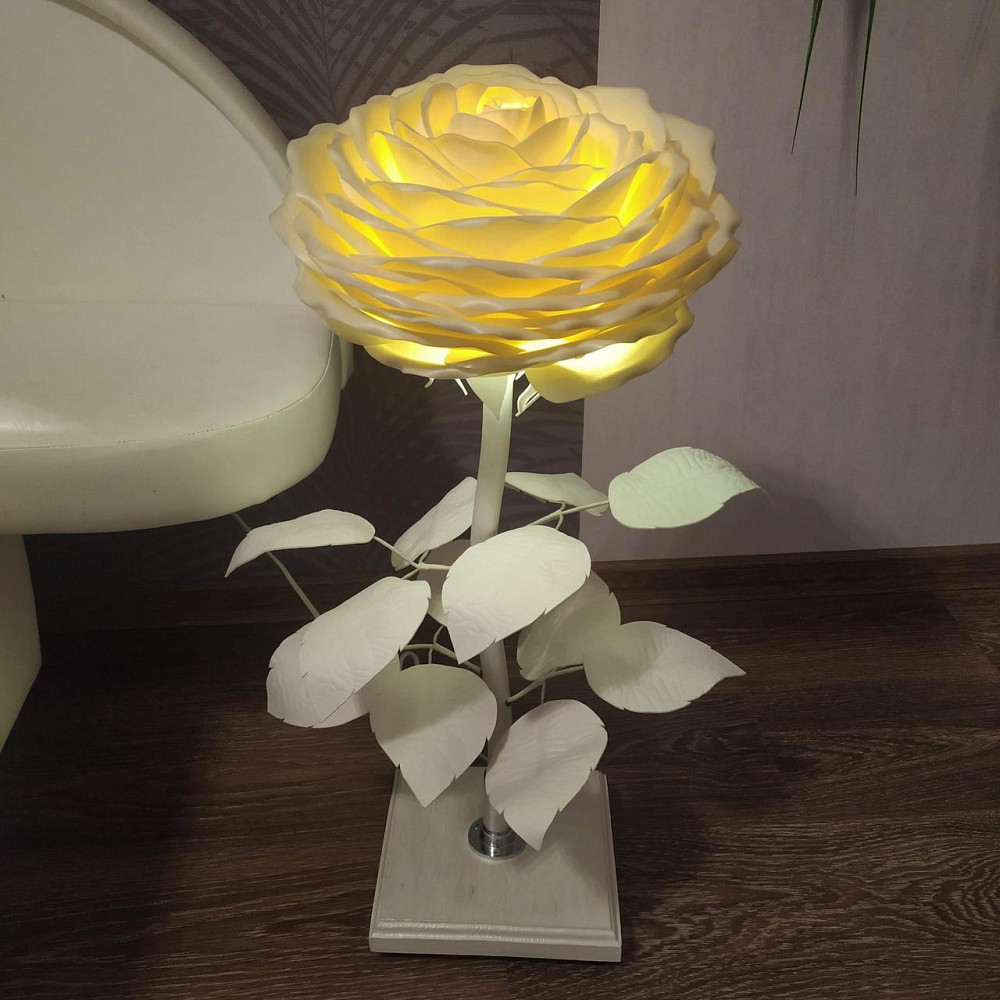 Міні-торшер "Біла троянда" Дніпро - фото 1