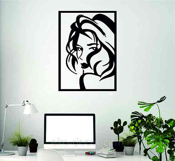Декоративное настенное Панно «Девушка», Декор на стену 90*64 см Киев