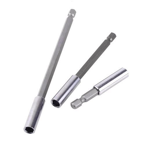 Набір тримачів біт магнітних 3шт 1/4" 75/100/150мм, шестигранні, хром Вінниця - фото 4