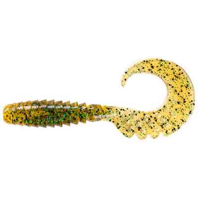 Силикон рыболовный FishUP Fancy Grub 1" 036 - Caramel/Green & Black (12шт/уп) (1862.02.24) Винница