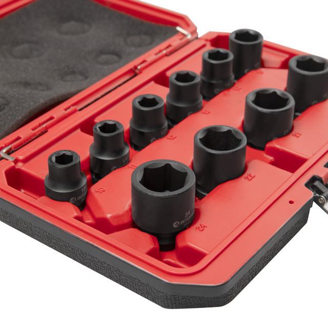 Набір головок ударних 1/2", 10 од., 10-24 мм, Cr-Mo, STORM INTERTOOL ET-8503 Київ - фото 5