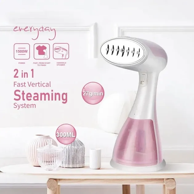 Портативний ручний відпарювач для одягу, Резервуар 300 мл, до 8 речей за одне використання,щіточка Одеса - фото 1