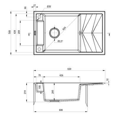 Мийка кухонна Deante Magnetic (ZRM T113) Вінниця