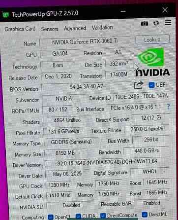 Відеокарта NVIDIA RTX 3060 Ti Founders Edition Київ